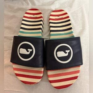 Vineyard Vines Multicolor Striped Slides